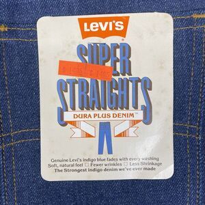 VTG Deadstock Levis Dura Plus Jeans Mens 28x36‎ Raw Denim Orange Tab Western 80s